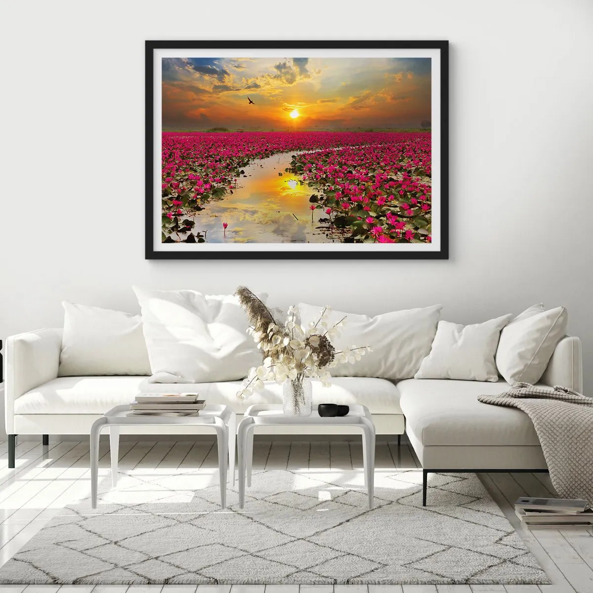 Poster in cornice nera - La vita segreta del lago - 91x61 cm