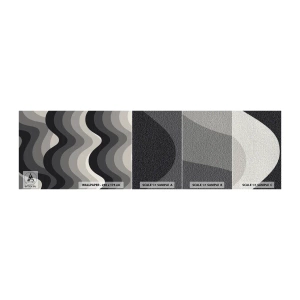 Campione di Fotomurale Premium Canvas - Un'onda dopo l'altra - Linee, Onde, Astrazione - 100x30 cm