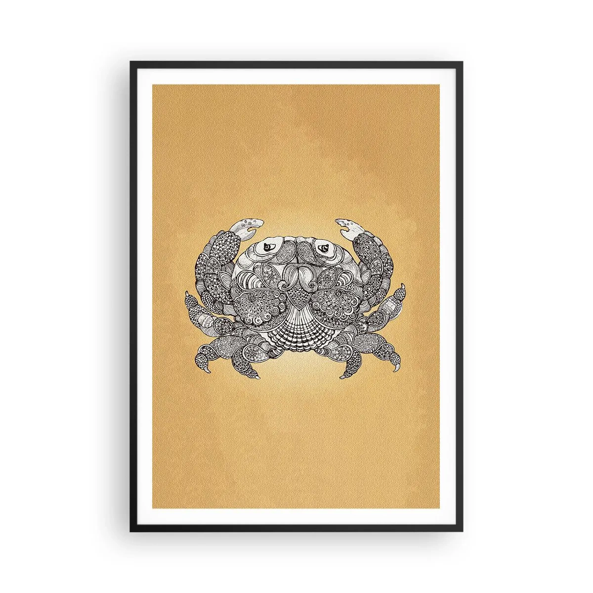 Poster in cornice nera - I racconti del granchio - 70x100 cm