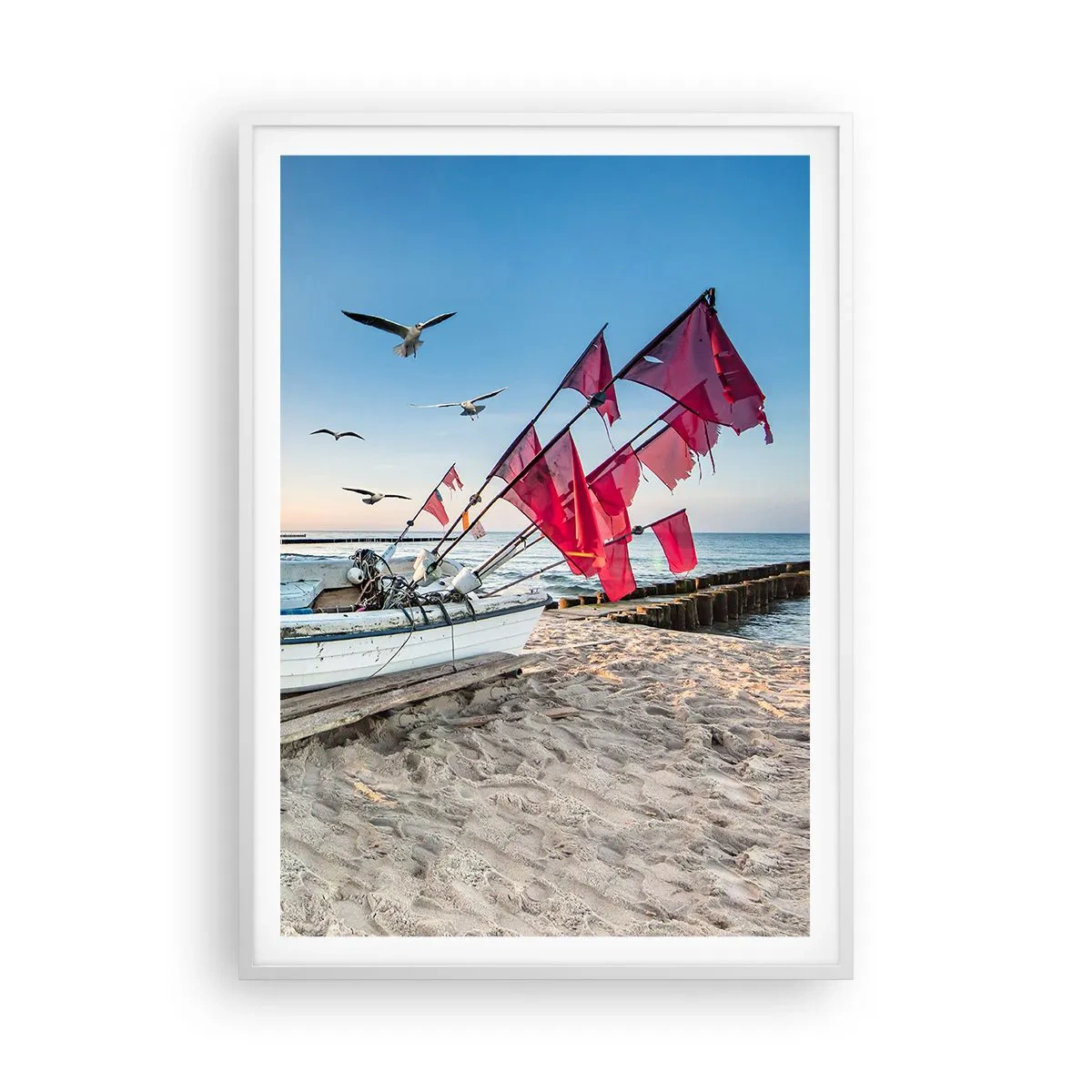 Poster in cornice bianca - Meritato riposo - 70x100 cm