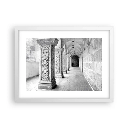 Poster in cornice bianca - Dove porterà? - 40x30 cm