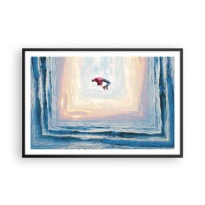 Poster in cornice nera - In un'altra dimensione - 91x61 cm