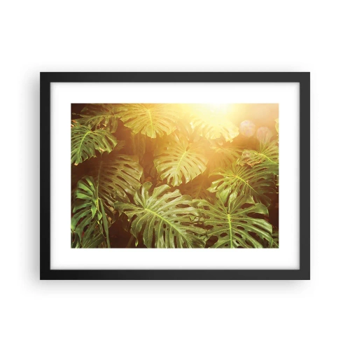 Poster in cornice nera - Entrando nel verde... - 40x30 cm