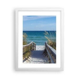 Poster in cornice bianca - Al sole, al vento - 30x40 cm