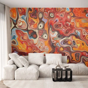 Fotomurali Standard Eco - Come se le noci si sciogliessero nel miele - Astrazione, Pezzo, Modello moderno - 200x140 cm