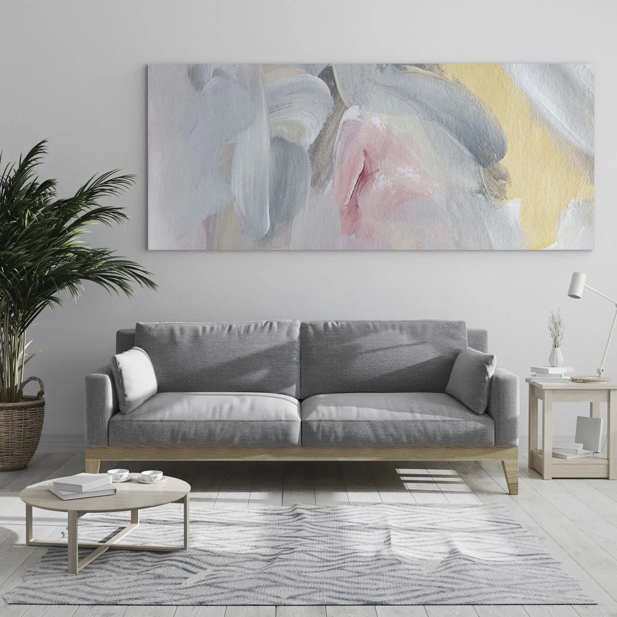 Quadro su vetro - Nel mondo pastello - 100x40 cm