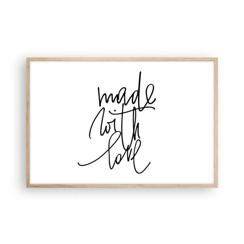 Poster in cornice rovere chiaro - La migliore marca - 91x61 cm