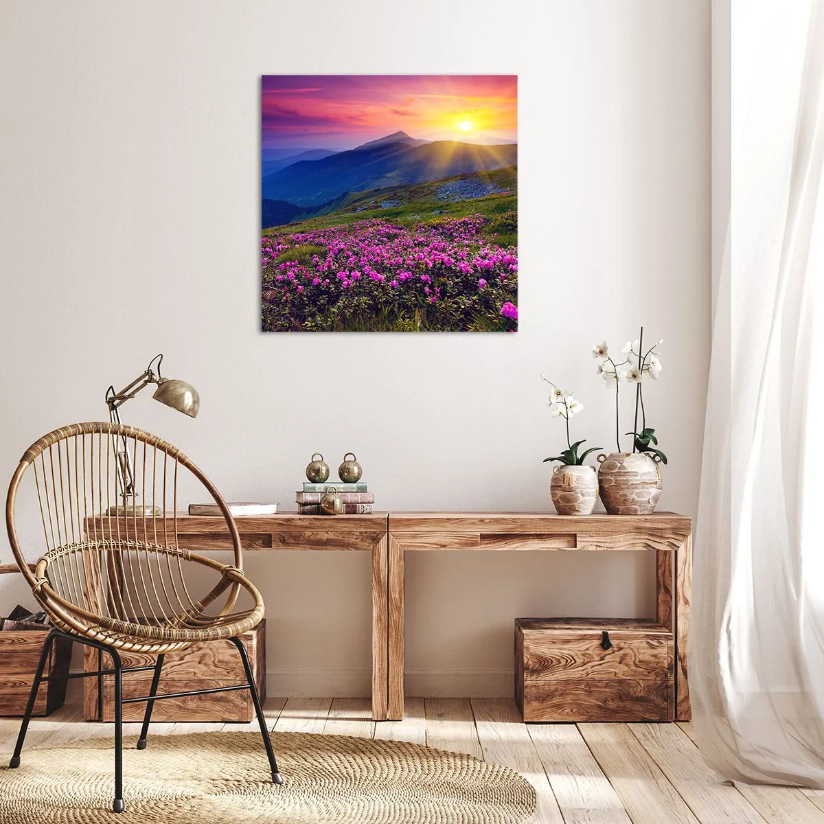 Quadro su tela - Stampe su Tela - Odore di mugo e profumo di erbe - 30x30 cm