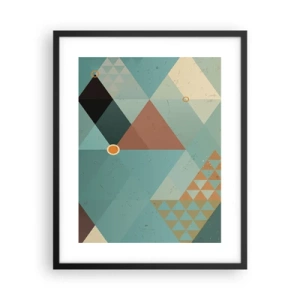 Poster in cornice nera - Unità della molteplicità, molteplicità dell'unità - 40x50 cm