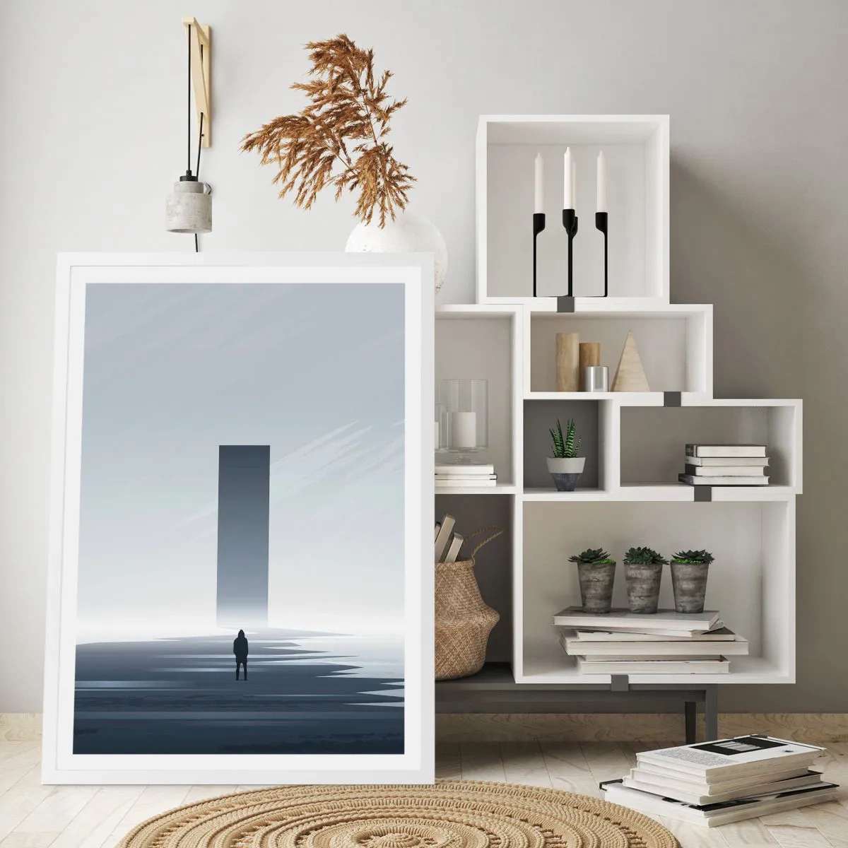 Poster in cornice bianca - Opportunità o minaccia? - 30x40 cm