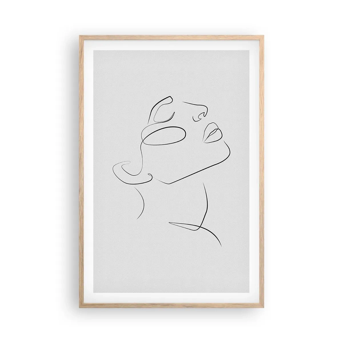 Poster in cornice rovere chiaro - I meandri dei sogni - 61x91 cm