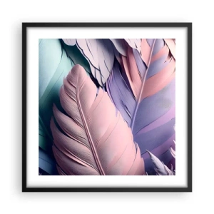 Poster in cornice nera - Eleganza per uccelli - 50x50 cm