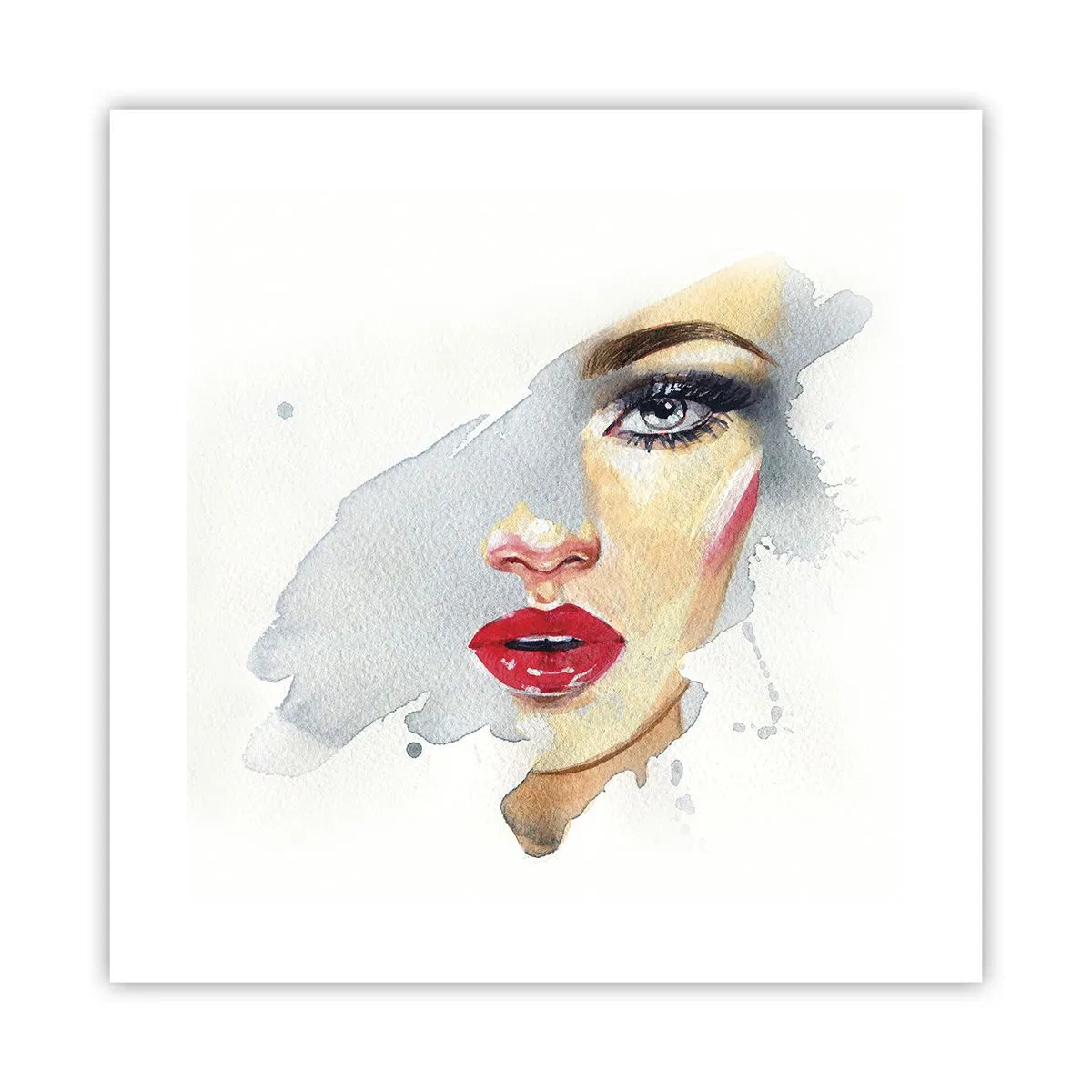 Poster - Riflesso in una goccia d'acqua - 40x40 cm