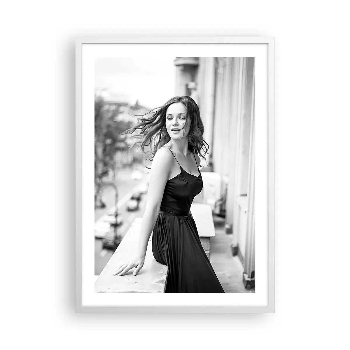 Poster in cornice bianca - Sicuramente parigina - 50x70 cm