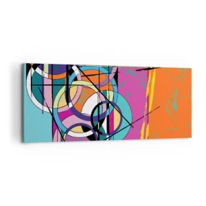 Quadro su tela - Stampe su Tela - Un cerchio dietro l'altro - 100x40 cm