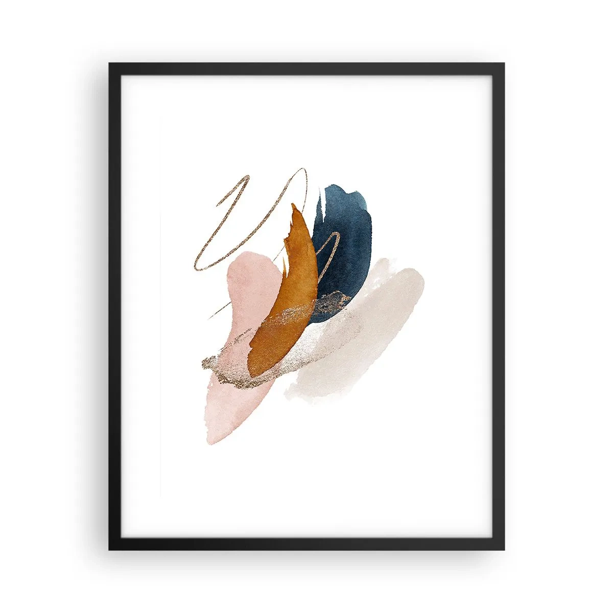 Poster in cornice nera - Composizione alata - 40x50 cm