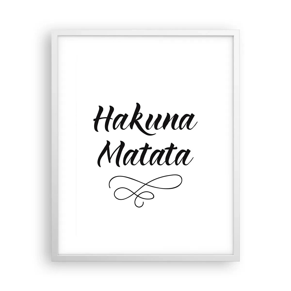 Poster in cornice bianca - Il miglior consiglio - 40x50 cm