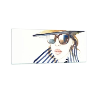 Quadro su vetro - La Florida dà il benvenuto! - 100x40 cm