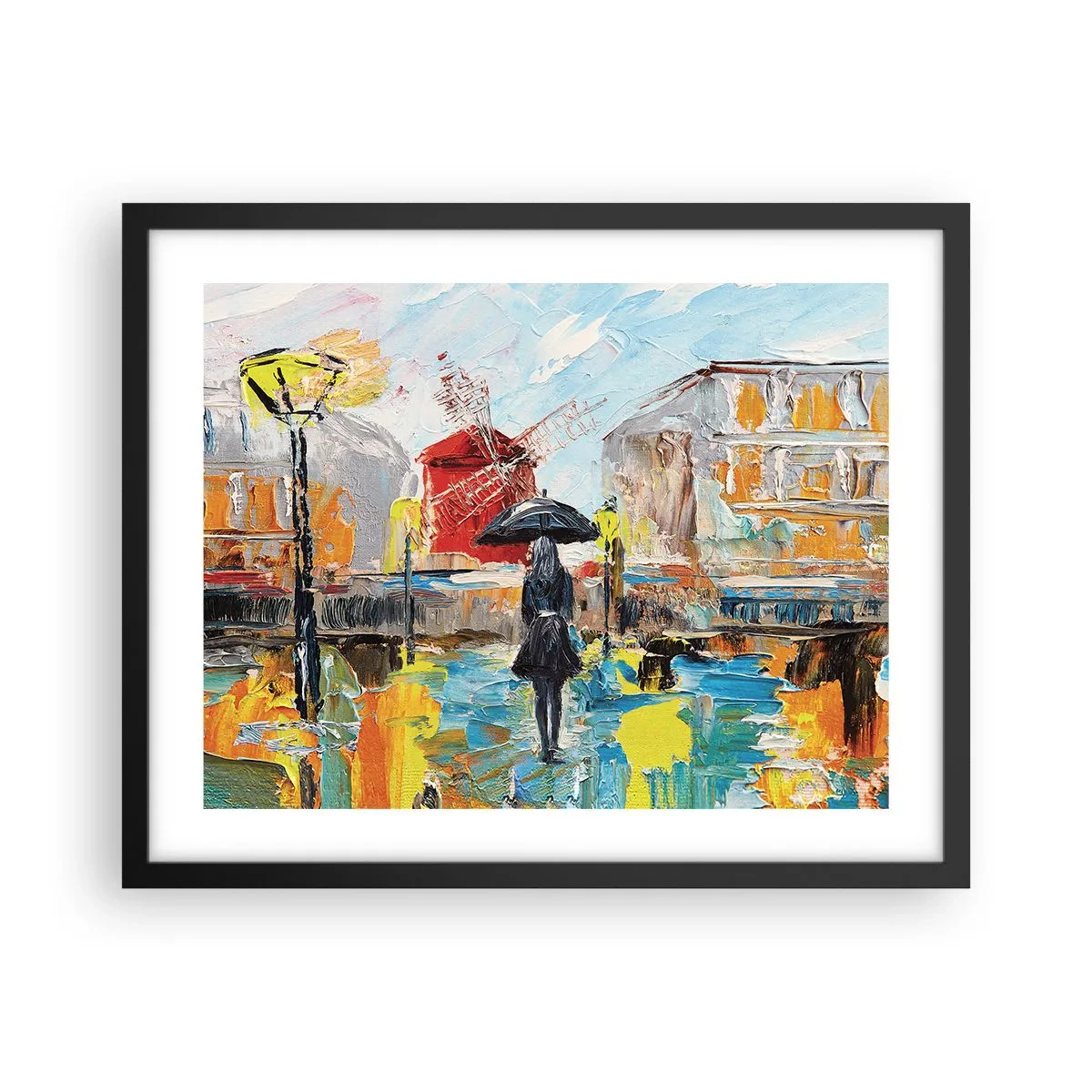 Poster in cornice nera - Leggende di Parigi - 50x40 cm