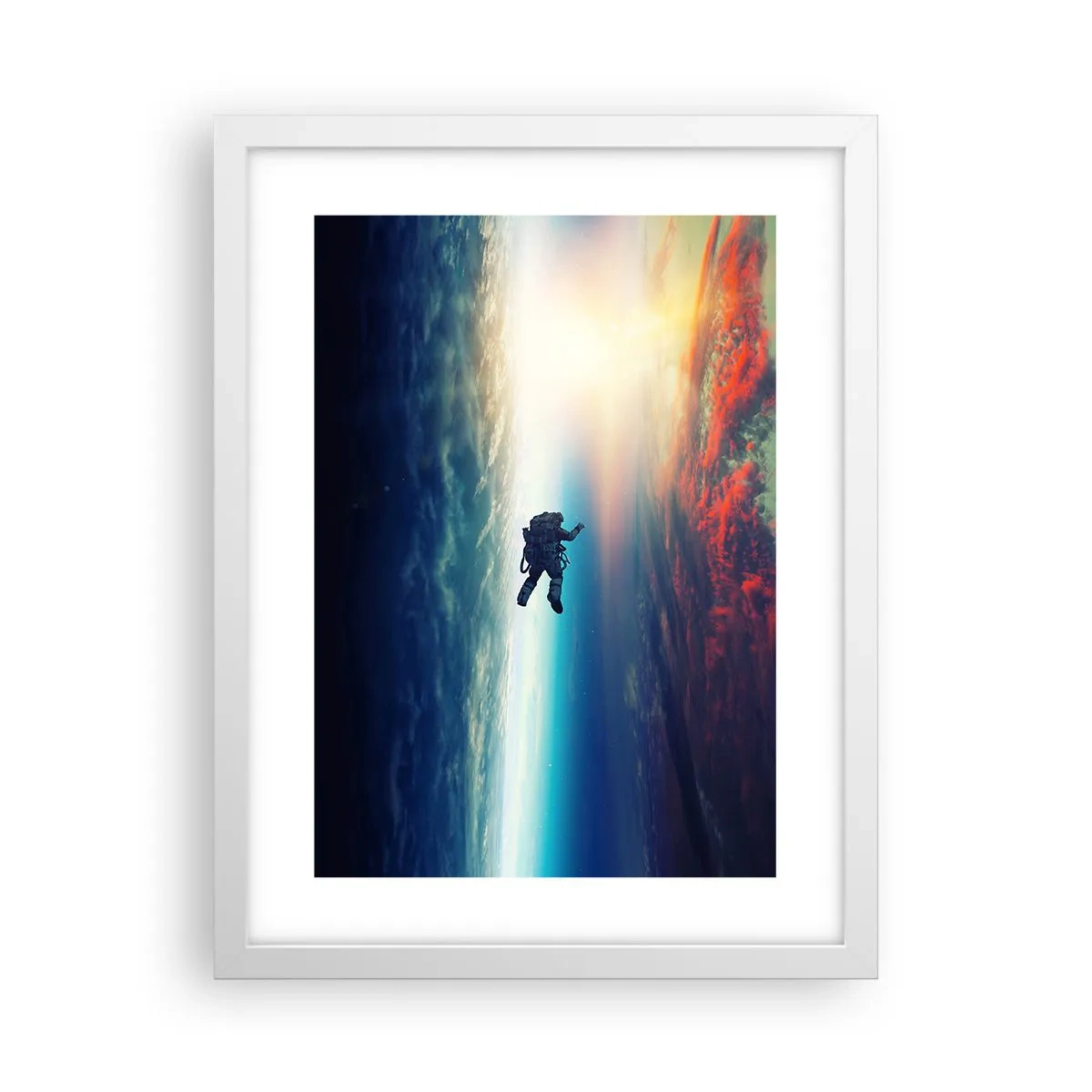 Poster in cornice bianca - Affrontando l'universo - 30x40 cm