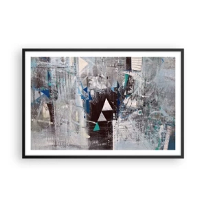 Poster in cornice nera - L'ordine superiore dei triangoli - 91x61 cm
