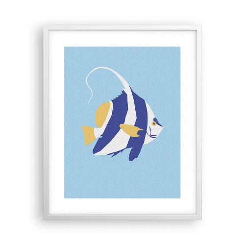 Poster in cornice bianca - Miss Mari Tropicali - 40x50 cm