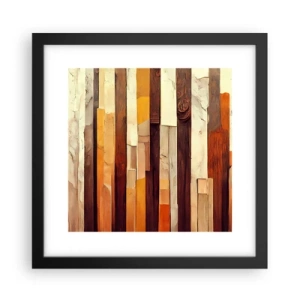Poster in cornice nera - L'inno dei legni boschivi - 30x30 cm