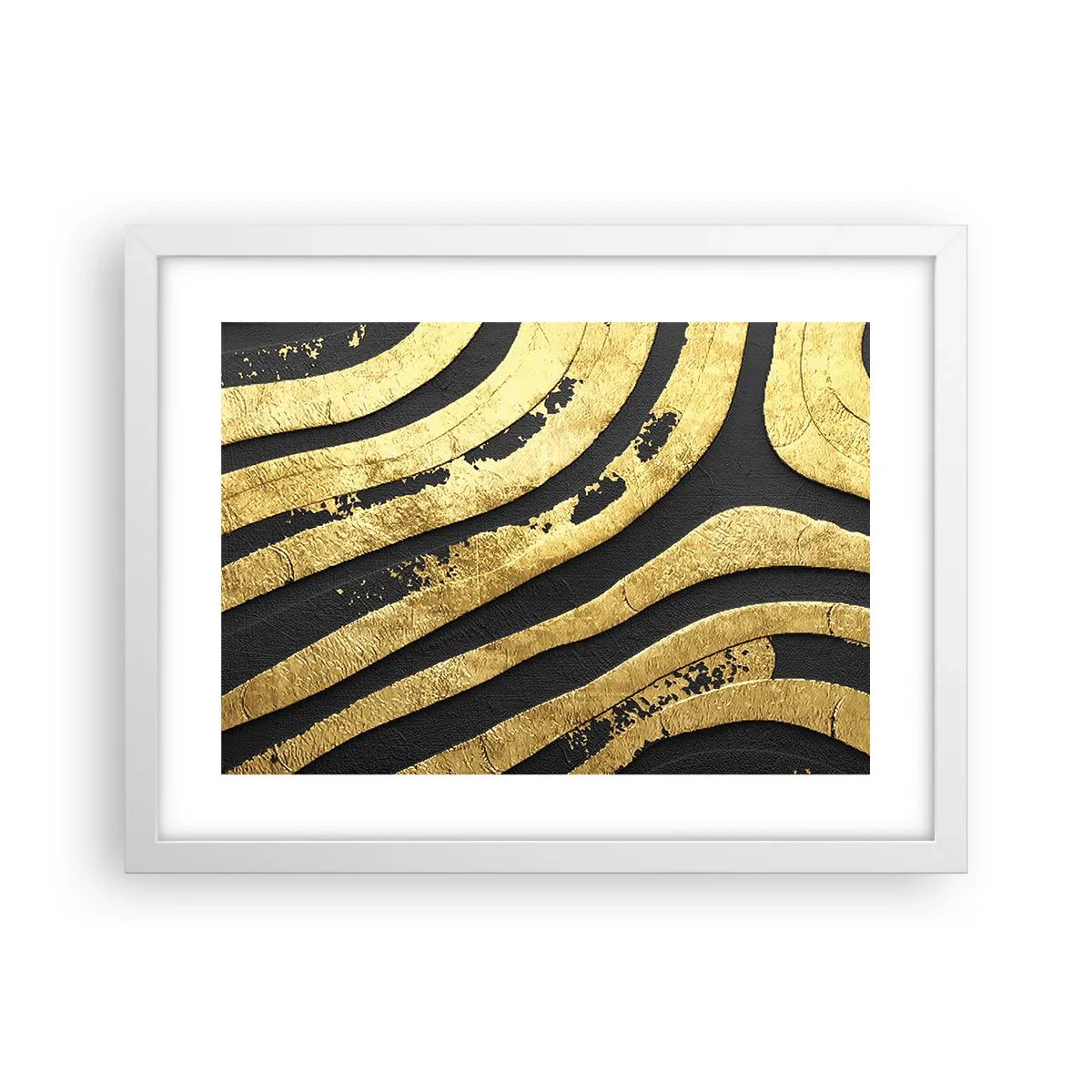 Poster in cornice bianca - Tutto scorre - 40x30 cm