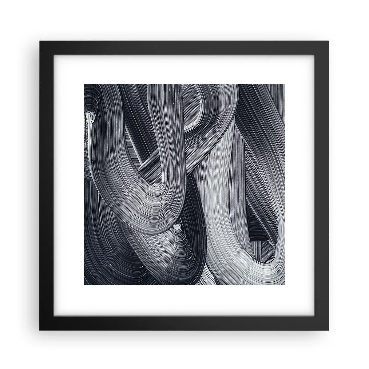 Poster in cornice nera - La fluidità della realtà - 30x30 cm