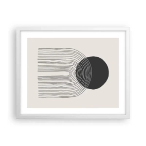 Poster in cornice bianca - Tremore e fiducia - 50x40 cm