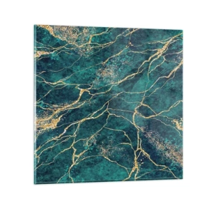Quadro su vetro - La vena d'oro - 60x60 cm