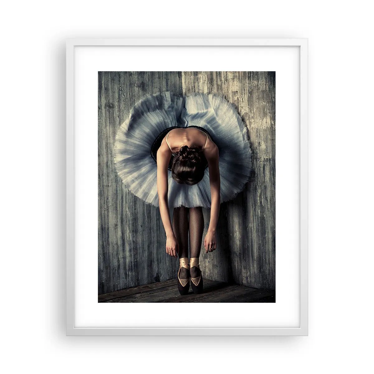 Poster in cornice bianca - Quando la musica tace - 40x50 cm