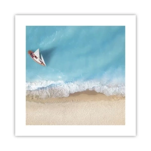 Poster - Al confine del blu e dell'oro - 40x40 cm