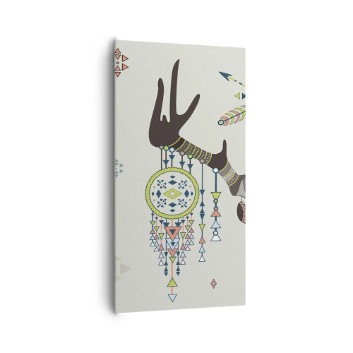Quadro su tela - Stampe su Tela - Il trofeo del cacciatore indiano - 65x120 cm