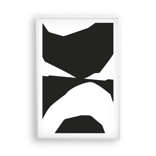 Poster in cornice bianca - Positivo - negativo - 61x91 cm