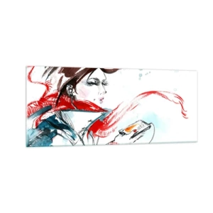 Quadro su vetro - Sentire la musica dentro - 100x40 cm