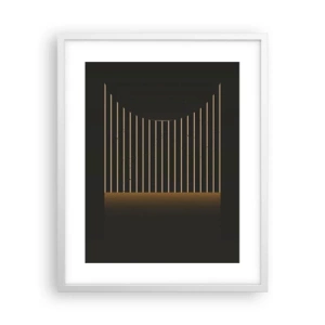 Poster in cornice bianca - Esaminare l'oscurità - 40x50 cm