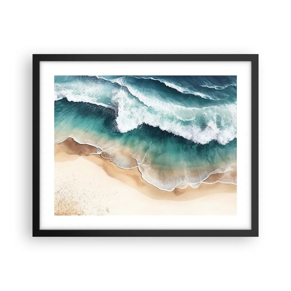 Poster in cornice nera - L'eterno incontro - 50x40 cm