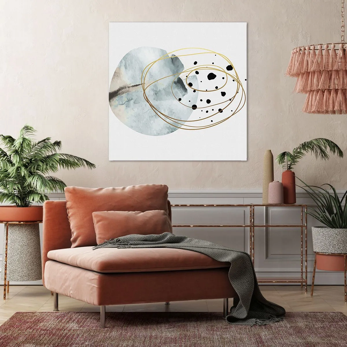 Quadro su tela - Stampe su Tela - Nell'abbraccio dello spazio - 50x50 cm