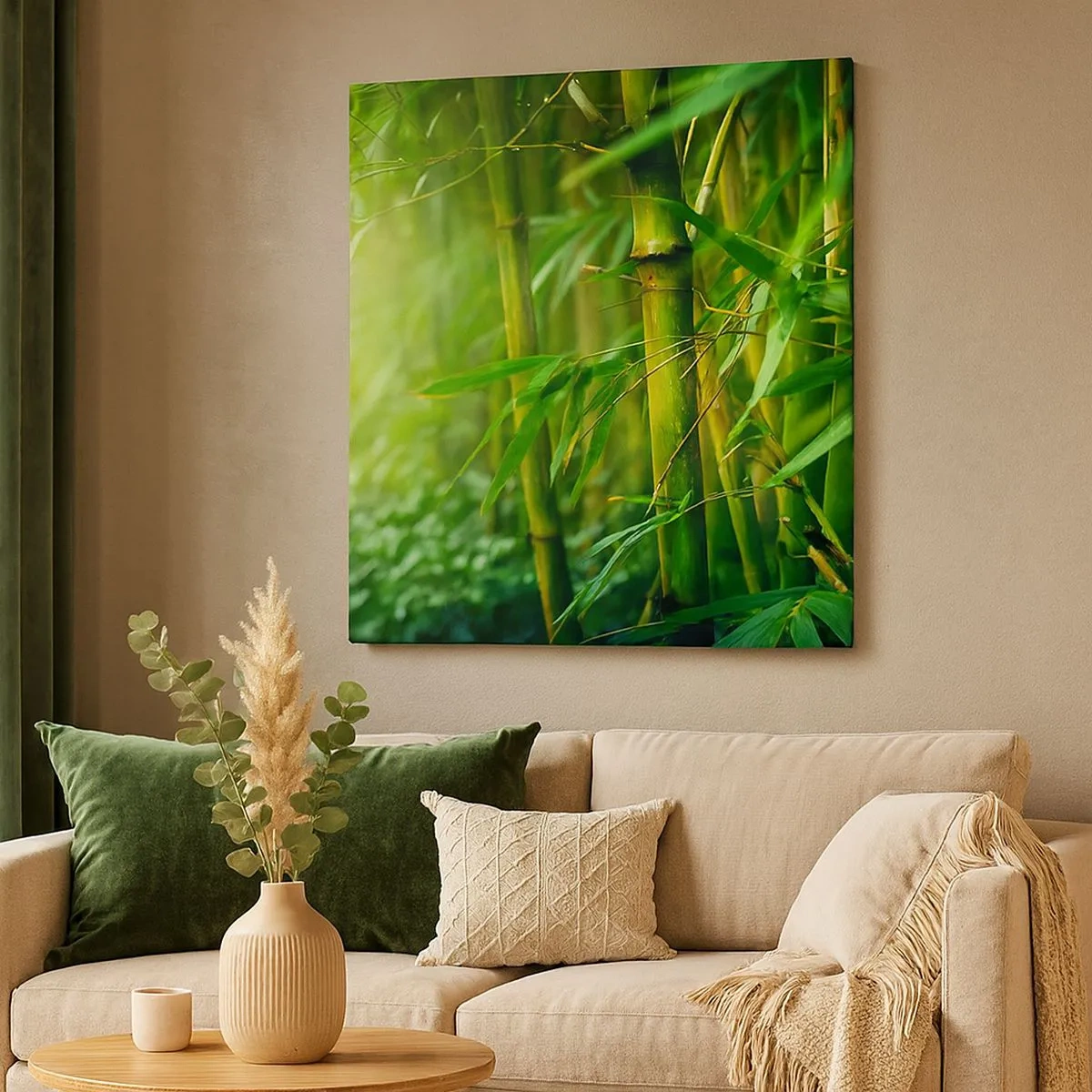 Quadro su tela - Stampe su Tela - Conoscere il verde in sé - 30x30 cm