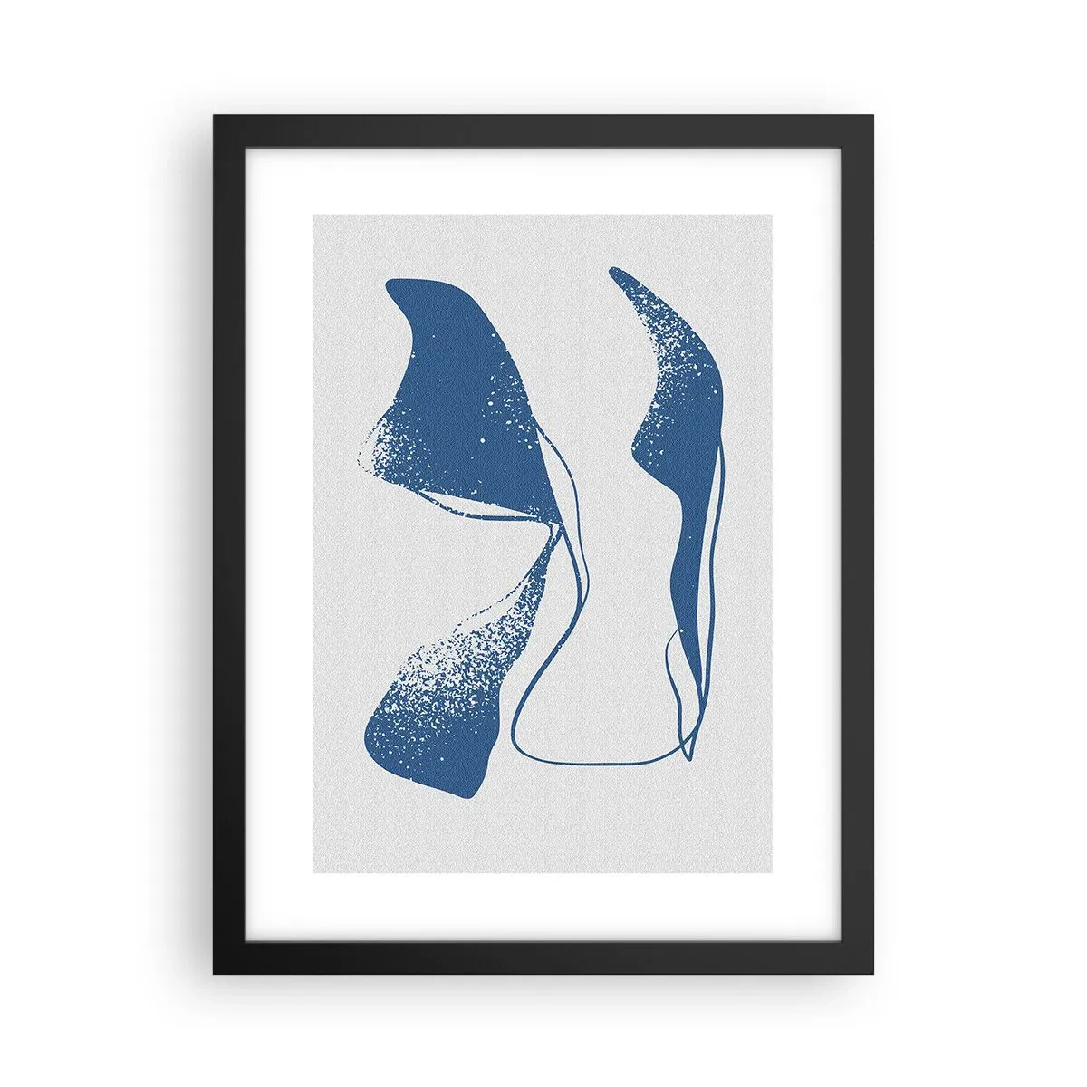 Poster in cornice nera - Astrazione alata - 30x40 cm