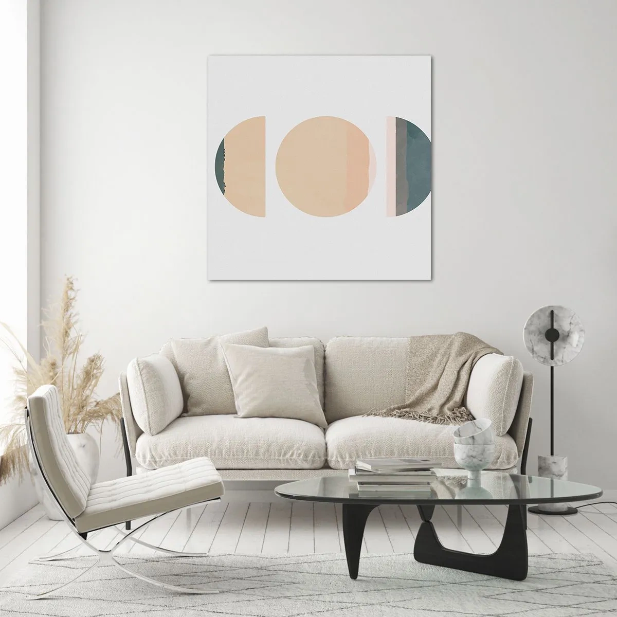 Quadro su vetro - Un cerchio dopo l'altro - 70x70 cm