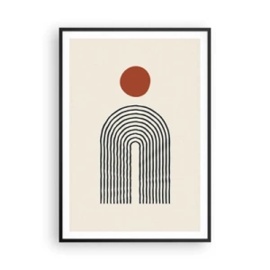 Poster in cornice nera - Magnetismo di forme e colori - 70x100 cm