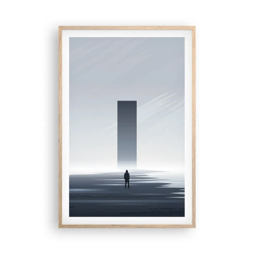 Poster in cornice rovere chiaro - Opportunità o minaccia? - 61x91 cm