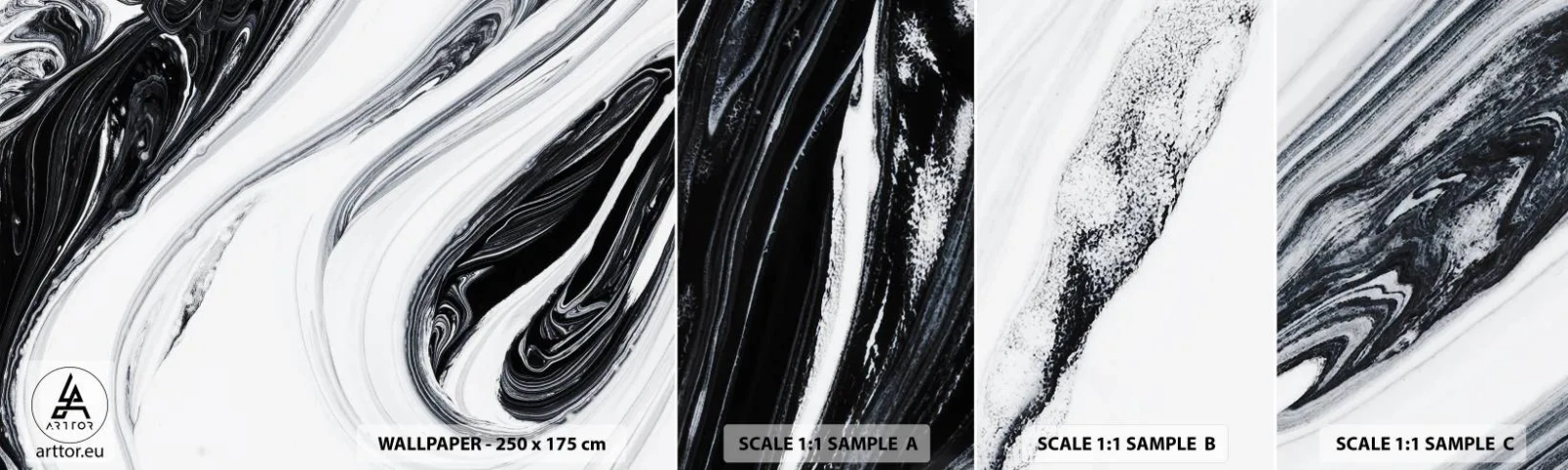 Campione Di Fotomurale Standard Eco - L'unione degli opposti - Colore, Pezzo, Moderno - 100x30 cm