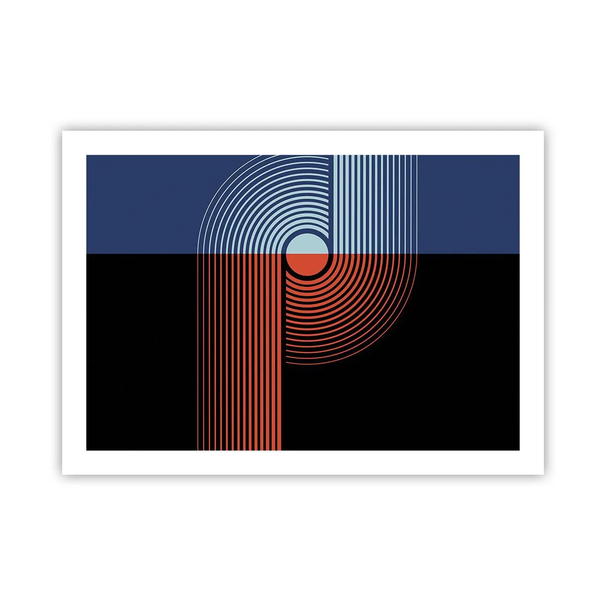 Poster - Nell'abbraccio geometrico - 70x50 cm