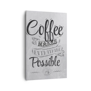Quadro su tela - Stampe su Tela - Come non amare il caffè - 80x120 cm