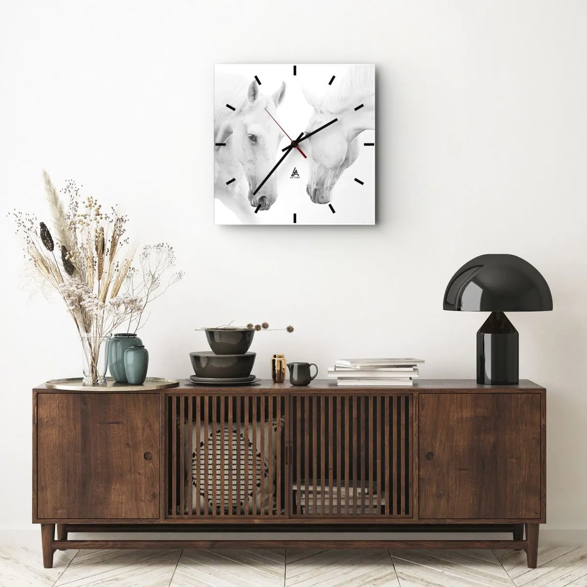 Orologio da parete - Orologio in Vetro - È amicizia? - 40x40 cm