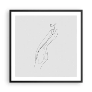 Poster in cornice nera - Appena una promessa - 60x60 cm