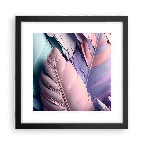 Poster in cornice nera - Eleganza per uccelli - 30x30 cm